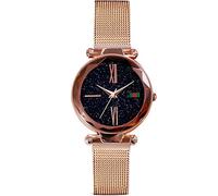 RORIOS Fashion Analogico Al Quarzo Donna/Women Bellissimo Cielo Stellato Orologi da Polso Mesh Band Dial