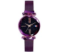 RORIOS Fashion Analogico Al Quarzo Donna/Women Bellissimo Cielo Stellato Orologi da Polso Mesh Band Dial