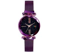 RORIOS Fashion Analogico Al Quarzo Donna/Women Bellissimo Cielo Stellato Orologi da Polso Mesh Band Dial