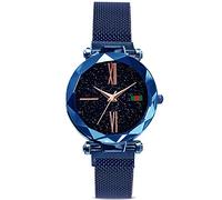 RORIOS Fashion Analogico Al Quarzo Donna/Women Bellissimo Cielo Stellato Orologi da Polso Mesh Band Dial