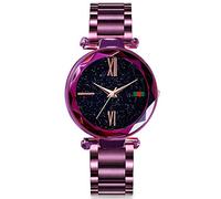 RORIOS Fashion Donna/Ladies Orologi da Polso Analogico Al Quarzo Bellissimo Cielo Stellato Dial Acciaio INOX Band