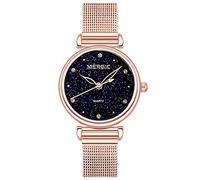 RORIOS Moda Donna Orologio da Polso Analogico Al Quarzo Orologio Shining Cielo Stellato Dial Elegant Women Watches