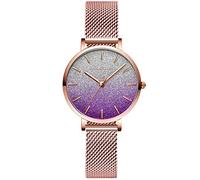 RORIOS Moda Orologi da Donna Analogico Al Quarzo Orologio Elegance Donna Orologi Acciaio Inossidabile Cinturino in Maglia Colorato Orologi da Donna