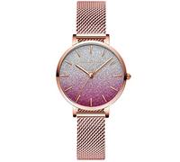RORIOS Moda Orologi da Donna Analogico Al Quarzo Orologio Elegance Donna Orologi Acciaio Inossidabile Cinturino in Maglia Colorato Orologi da Donna
