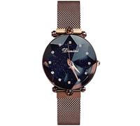 RORIOS Moda Orologi da Donna Fashion Analogico Al Quarzo Lucente Diamante Simulato Dial Mesh Band Bracelet Orologi da Polso Women Watches