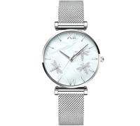 RORIOS Moda Orologi Donna Impermeabile Quarzo Analogico Orologi Bracciale in Acciaio Inox Affari Orologio per Donna Ragazza, Argento b., L, Bracciale