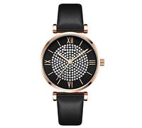 RORIOS Moda Orologio da Donna Orologio Analogico Quarzo con Cinturino in Pelle Elegante Diamond Donna Orologio da Polso