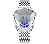RORIOS Moda Orologio da uomo al quarzo analogico Orologio in acciaio inossidabile creativo Orologi da polso per uomo sportivo orologio da uomo, bianco B, cinturino, Bianco B, Bracciale