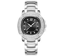 RORIOS Moda Orologio Donna Orologio Analogico Quarzo con Cinturino in Acciaio inossidabile Quadrato Impermeabile Orologio da polso