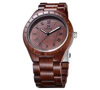 RORIOS Moda Orologio Legno da Uomo Orologio da Polso Orologio Analogico Al Quarzo Orologio di Peso Leggero Naturale Orologio di Legno