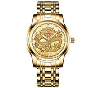 RORIOS Moda Orologio Uomo Al Quarzo Orologio Cinturino in Acciaio Inox Luminosi Orologi da Polso Impermeabile Business Orologio da Uomo