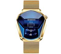 RORIOS Moda Orologio Uomo Analogico Quarzo Orologio con Acciaio Inossidabile Mesh Strap Elegante Orologio da Polso Casuale Orologio sportivo uomo