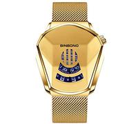 RORIOS Moda Orologio Uomo Analogico Quarzo Orologio con Acciaio Inossidabile Mesh Strap Elegante Orologio da Polso Casuale Orologio sportivo uomo