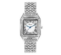 RORIOS Moda Quadrato Donna Orologio Analogico Quarzo Orologio con Cinturino in Acciaio Inox Diamante Orologi Orologi da Polso