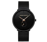 RORIOS Moda Sportivo Orologi da Polso Uomo Analogico al Quarzo Ultra Sottile Mesh Acciaio INOX Cinturino Giorno Minimalista Orologio