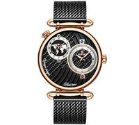 RORIOS Moda Sportivo Orologi da Polso Uomo Cronograf Analogico al Quarzo Acciaio INOX Cinturino Giorno Calendario