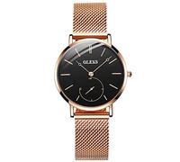 RORIOS Nuova Donna Orologi da Polso Acciaio INOX Mesh Cinturino Ladies Watch