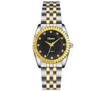 RORIOS Orologi Coppia Orologio Polso Analogici in Acciaio Inossidabile alla Moda Orologioes Classici Abito per Uomini e Donne Watch Polso Eleganti Casual Affari Femmina nera