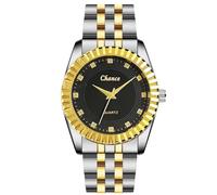 RORIOS Orologi Coppia Orologio Polso Analogici in Acciaio Inossidabile alla Moda Orologioes Classici Abito per Uomini e Donne Watch Polso Eleganti Casual Affari Maschio nero