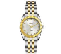 RORIOS Orologi Coppia Orologio Polso Analogici in Acciaio Inossidabile alla Moda Orologioes Classici Abito per Uomini e Donne Watch Polso Eleganti Casual Affari Femmina bianca