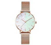 RORIOS Orologi da Donna Analogico Al Quarzo Orologi da Polso Cristallo Shining Cielo Stellato Dial Mesh Cinturino Moda Women Watches