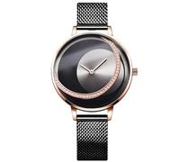 RORIOS Orologi da Donna Analogico Al Quarzo Orologi da Polso Minimalista Diamante Dial Mesh Cinturino Moda Orologio per Donna Ragazze