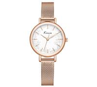 RORIOS Orologi da Donna Analogico Al Quarzo Orologio Acciaio Inossidabile Cinturino in Maglia Orologi Fiore Moda Women Watches