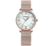 RORIOS Orologi da Donna Elegante Analogico Al Quarzo Orologio Acciaio Inossidabile Cinturino in Maglia Moda Women Watches