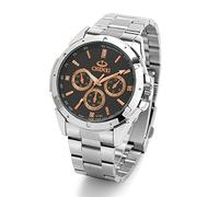 RORIOS Orologi da uomo Analogico Quarzo Orologio Casual Orologi da Polso con Cinturino in Acciaio Inossidabile Classico luminose Orologi