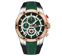 RORIOS Orologi da Uomo Analogico Quarzo Orologio Cinturino in Silicone Cronografo Sportivo Orologio Business Orologio per Uomo