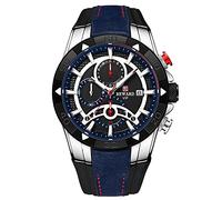 RORIOS Orologi da Uomo Analogico Quarzo Orologio Cinturino in Silicone Cronografo Sportivo Orologio Business Orologio per Uomo