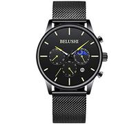 RORIOS Orologi da uomo Analogico Quarzo Orologio con Cinturino in Maglia Impermeabile Sportivo Orologio Moda Orologi da Polso