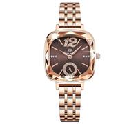 RORIOS Orologi Elegante da Donna Orologi da Polso Vintage Quadrato Orologio Signora Analogico Quarzo Orologi Diamanti Acciaio Inossidabile Oro