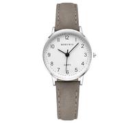 RORIOS Orologi per Coppie Orologioes Quarzo Minimalista per Uomini Donne Braccialetto in Pelle Watches Classico Donne grigie