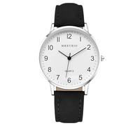 RORIOS Orologi per Coppie Orologioes Quarzo Minimalista per Uomini Donne Braccialetto in Pelle Watches Classico Uomo nero