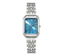 RORIOS Orologio a Quadro Donna Orologioes con Bracciale in Acciaio Inossidabile Watch al Quartz per l'Uso Giornaliero e Regalo Argento blu