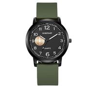 RORIOS Orologio a Quartzo Uomo Orologioes Sportivo Casual con Cinturino in Silicone Polso Fashion Multicolore per l'Uso Giornaliero Verde