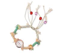 RORIOS Orologio Boho Donna Bracciale Perle Artigianale Retro Orologioes Casual per Quotidiano & Festa Bianco