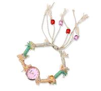 RORIOS Orologio Boho Donna Bracciale Perle Artigianale Retro Orologioes Casual per Quotidiano & Festa Rosa