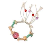 RORIOS Orologio Boho Donna Bracciale Perle Artigianale Retro Orologioes Casual per Quotidiano & Festa Rosso
