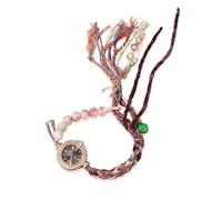 RORIOS Orologio Boho Donna Fatto a Mano Bracciale Orologioes con Perle & Pampino Quarzo Trendy per Giorno & Sera Nero