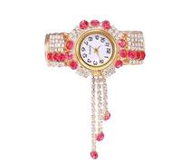 RORIOS Orologio Bracciale Donna con Cristalli Elegante Orologioes Bangle Ton Oro a Movimento Quarzo Watch Fashion Multicolore per Uso Quotidiano & Regalo Rosa
