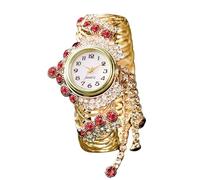 RORIOS Orologio Bracciale Donna Oro con Decorazioni Strass Orologioes Elegante Quarzo Analogico Watches Fashion per Lei Rosa