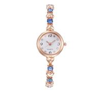 RORIOS Orologio Bracelet Fashion Donna Movimento Quarzo Decorazione Cristalli Cinturino in Metallo Elegante Orologio da Abito per Donne Blu
