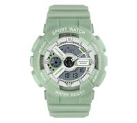 RORIOS Orologio Coppia Elettronico Orologio da Polso Multifunzione Militare Orologio Uomo Donna Orologio Digitale Quarzo Resina Cinturino per Ragazze Ragazzi Verde B
