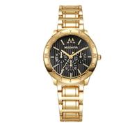 RORIOS Orologio da Donna Elegante al Movimento Quartz con Cinturino in Metallo Orologioes Cerimonia Stilevole per la Quotidiana & le Feste Oro nero