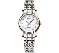 RORIOS Orologio da Donna Impermeabile Quarzo Orologio Quadrante Madreperla con Cinturino in Acciaio Inossidabile Moda Orologio da Polso da Donna