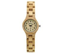 RORIOS Orologio da Donna in Legno Moda Analogico Al Quarzo Orologi con Cinturino in Legno Orologio da Polso Leggero Naturale in Legno