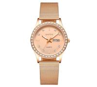 RORIOS Orologio da Donna Orologio Casual Quarzo Orologi da Polso Orologio Signora Diamante Orologio Luminosi Analogico Orologi Oro Rosa Cinturino in Maglia Oro