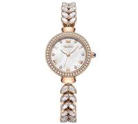 RORIOS Orologio da Polso con Bracciale da Donna Orologi Signora Sera Orologio Elegante Analogico Quarzo Orologio Diamante Acciaio Inossidabile Argento